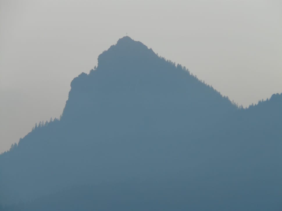 silhouette of mountain preview