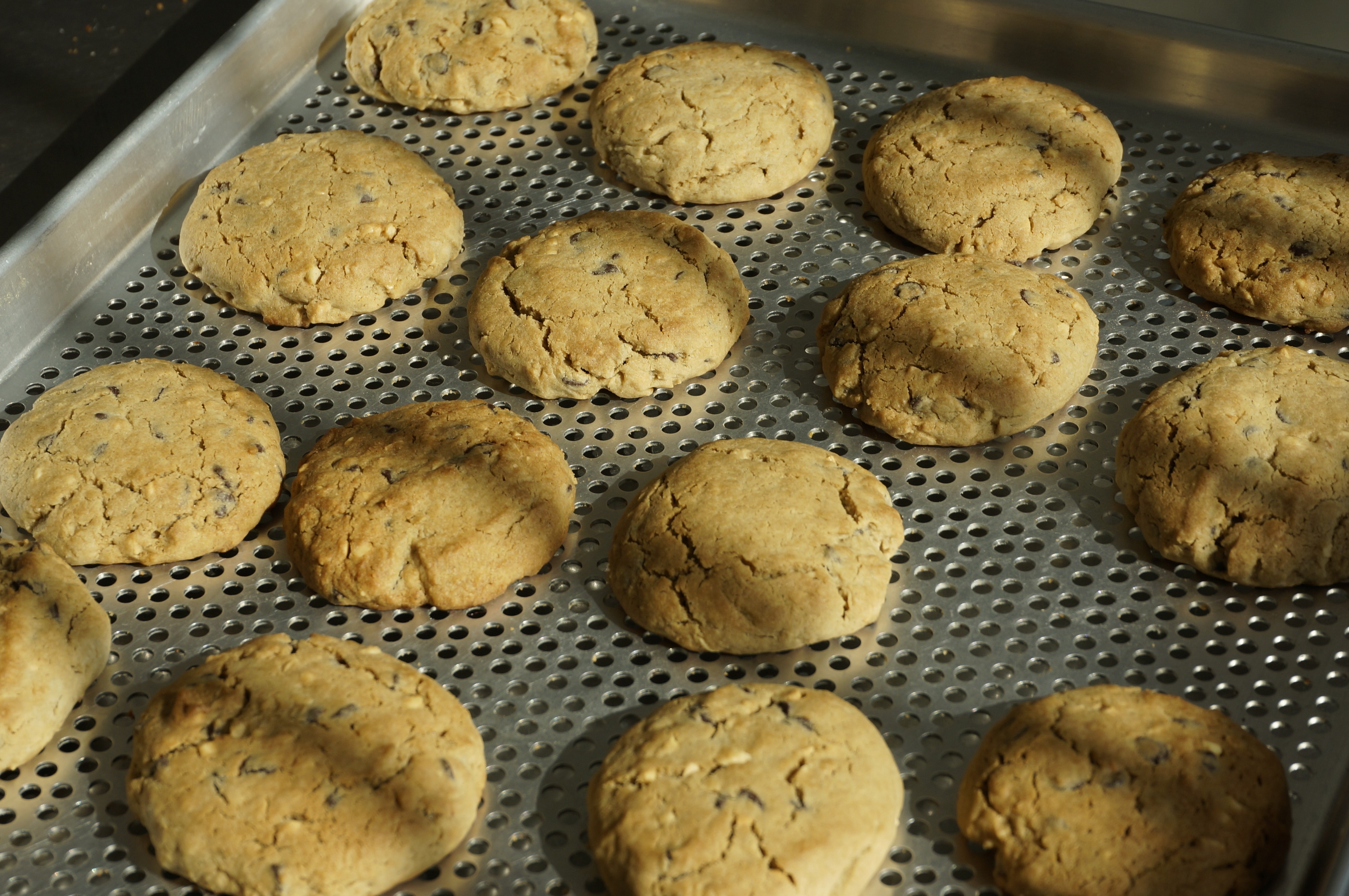 brown baked cookies