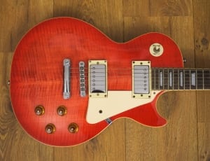 red electric guitar thumbnail