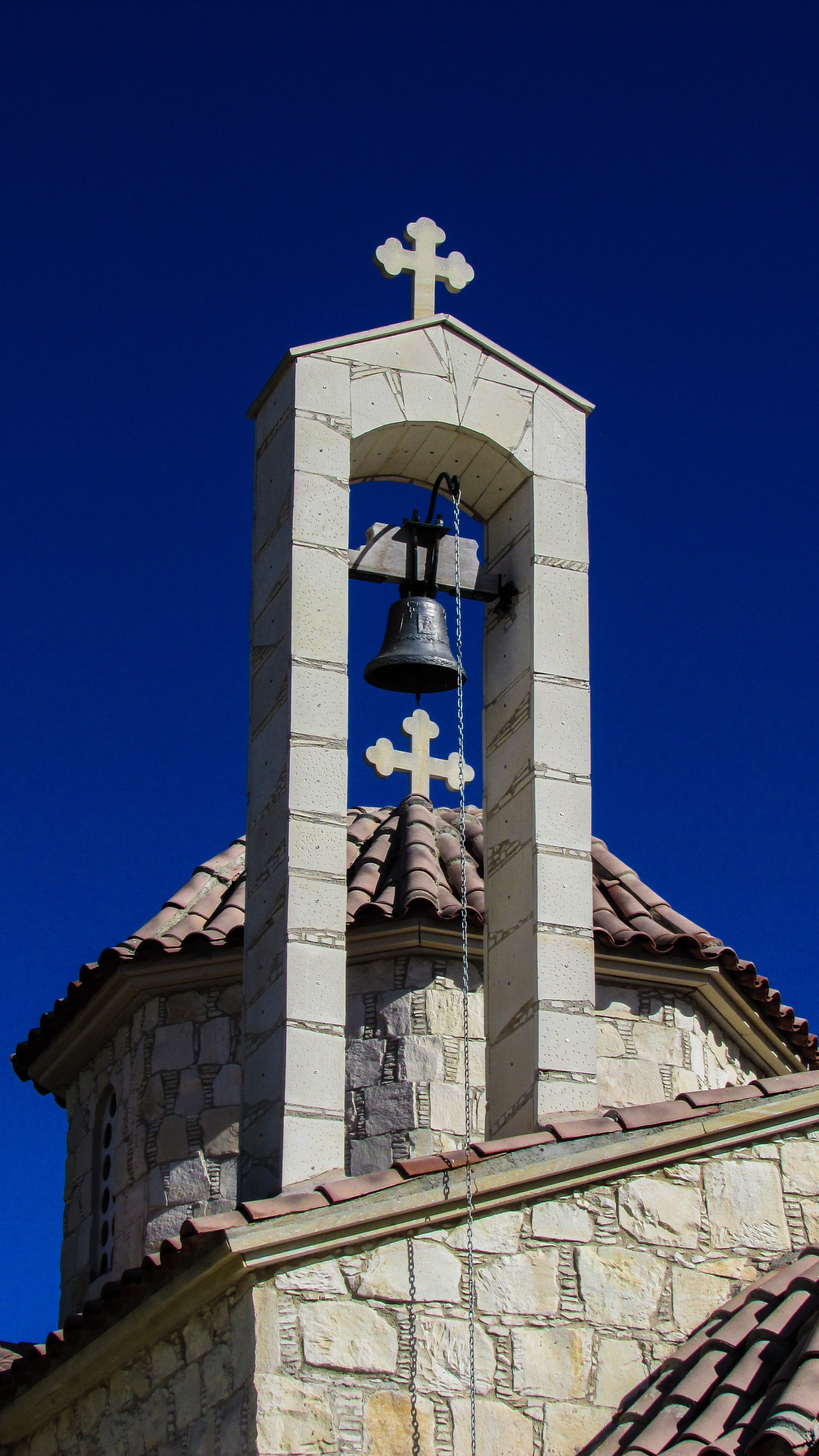 black metal church bell