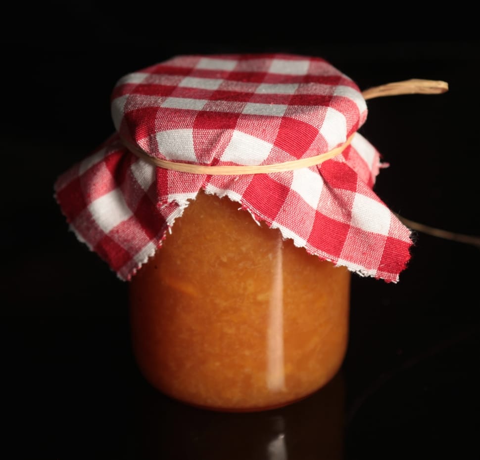 clear red and white checked jar preview