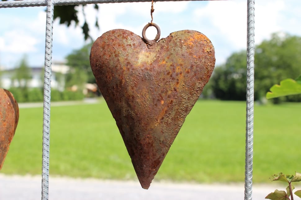 brown heart shaped hanging decor preview