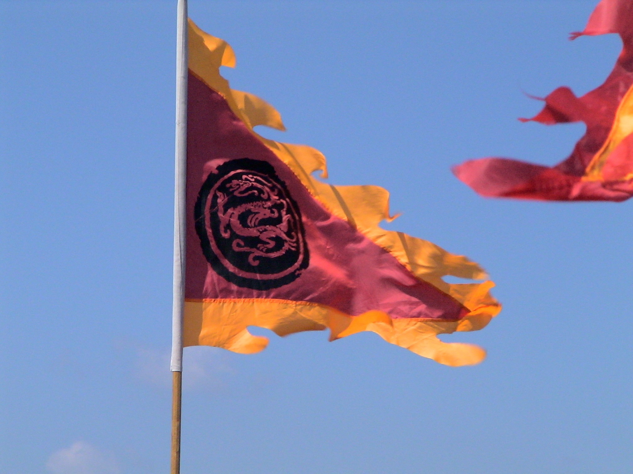 red and yellow banner