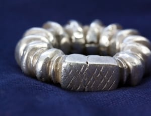 gray steel round ornament thumbnail