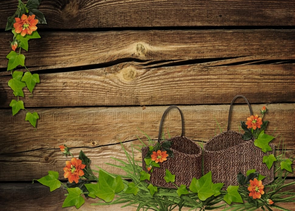 two brown baskets preview