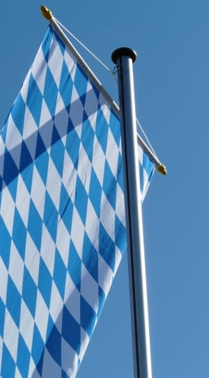 white and blue argyle flag thumbnail