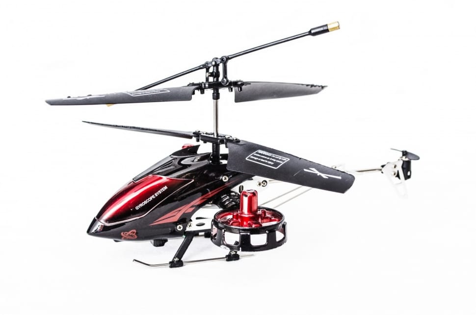 black and red rc helicopter preview