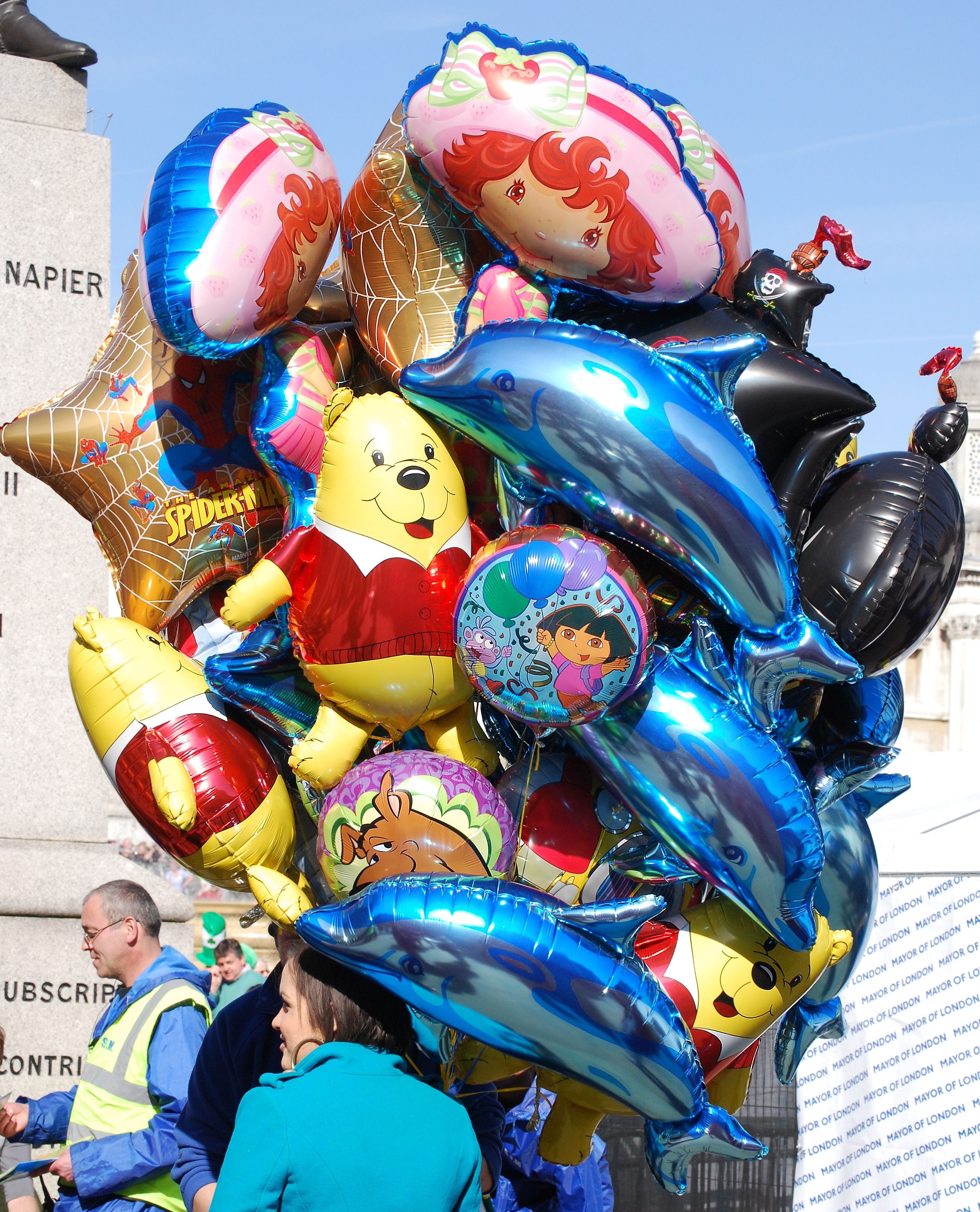 cartoon characters balloons
