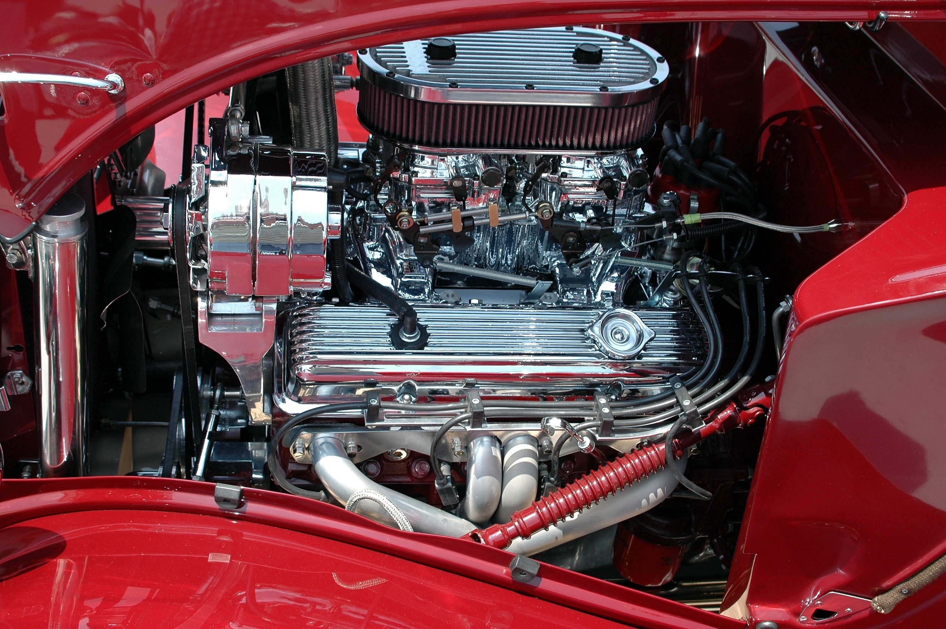 gray car engine