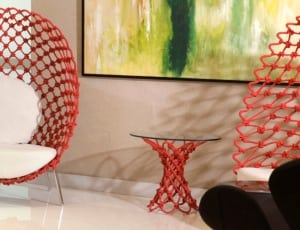 red chair and coffee table thumbnail