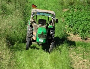 green and gray tractor thumbnail