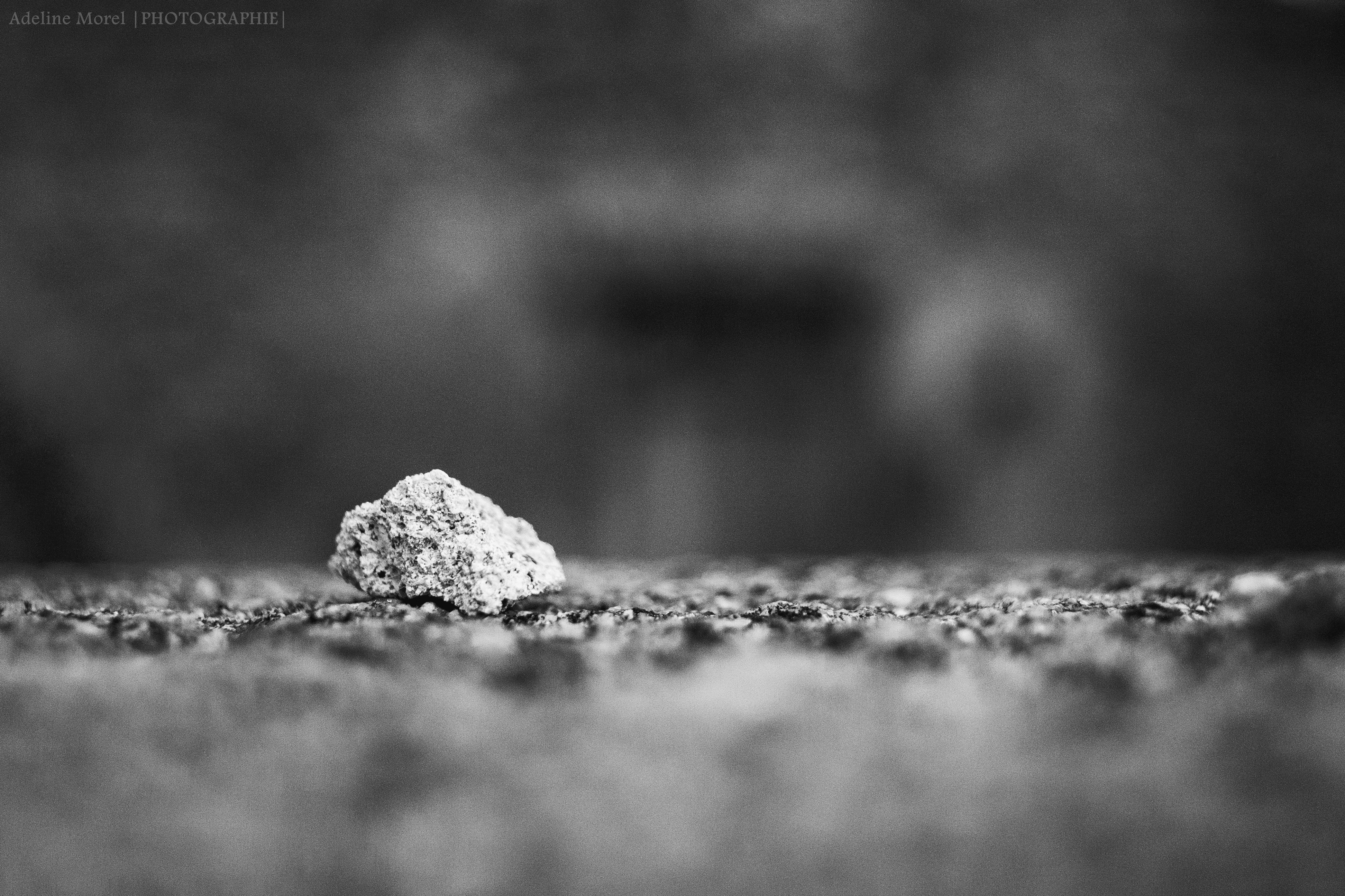 greyscale photo of stone