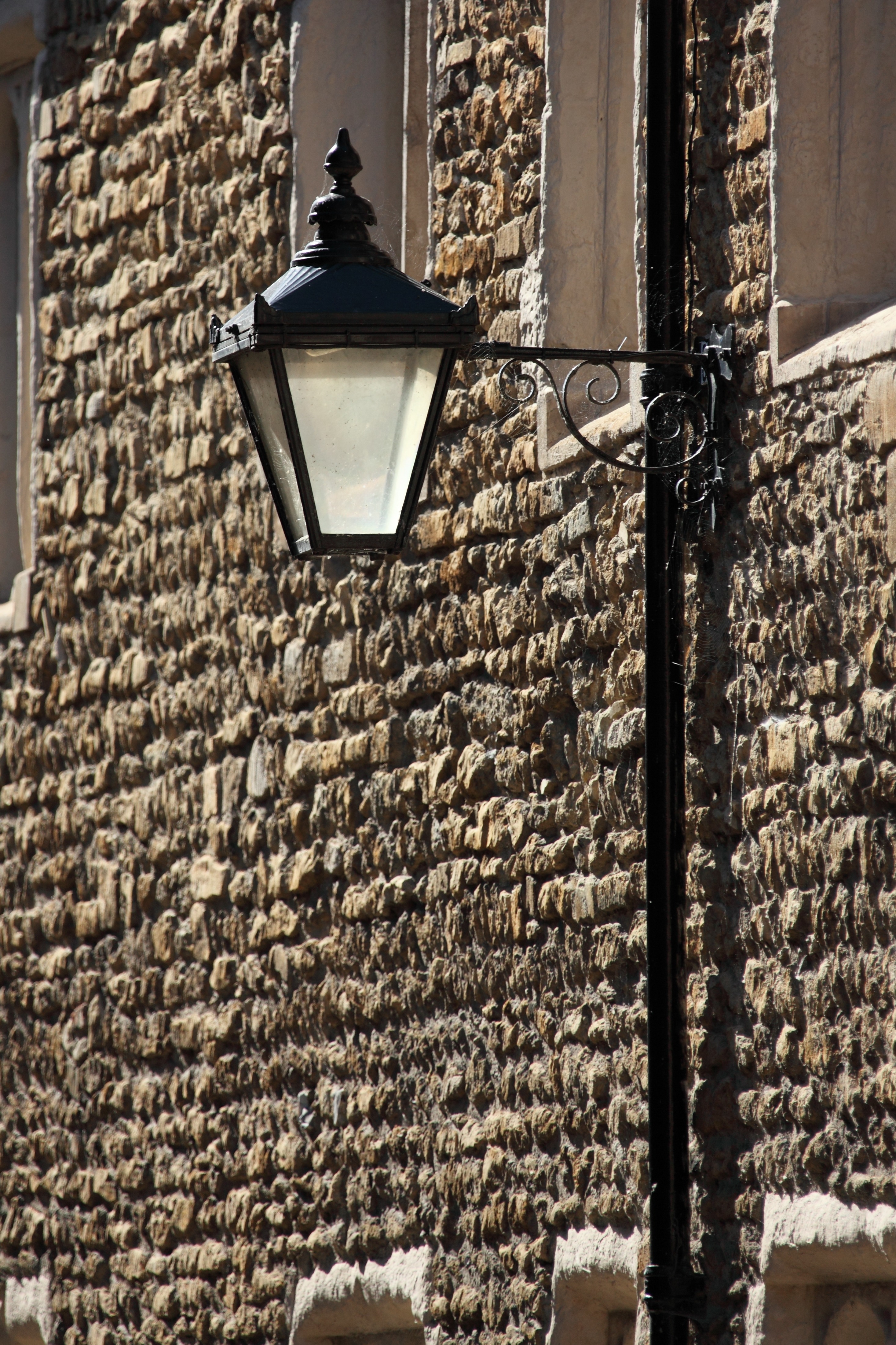 black street lantern