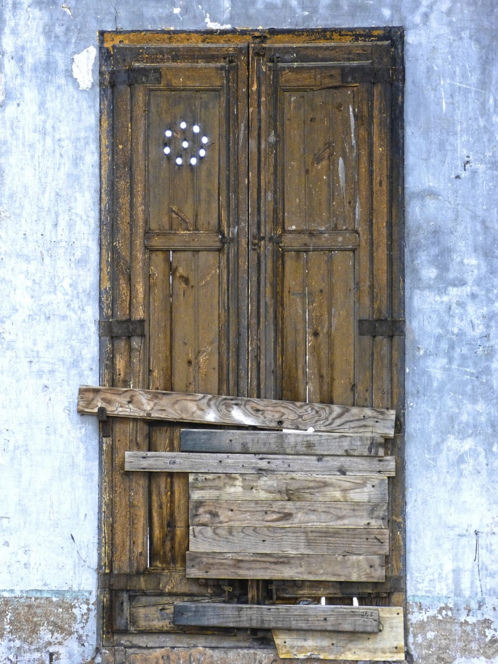 brown wooden 2 door panel preview