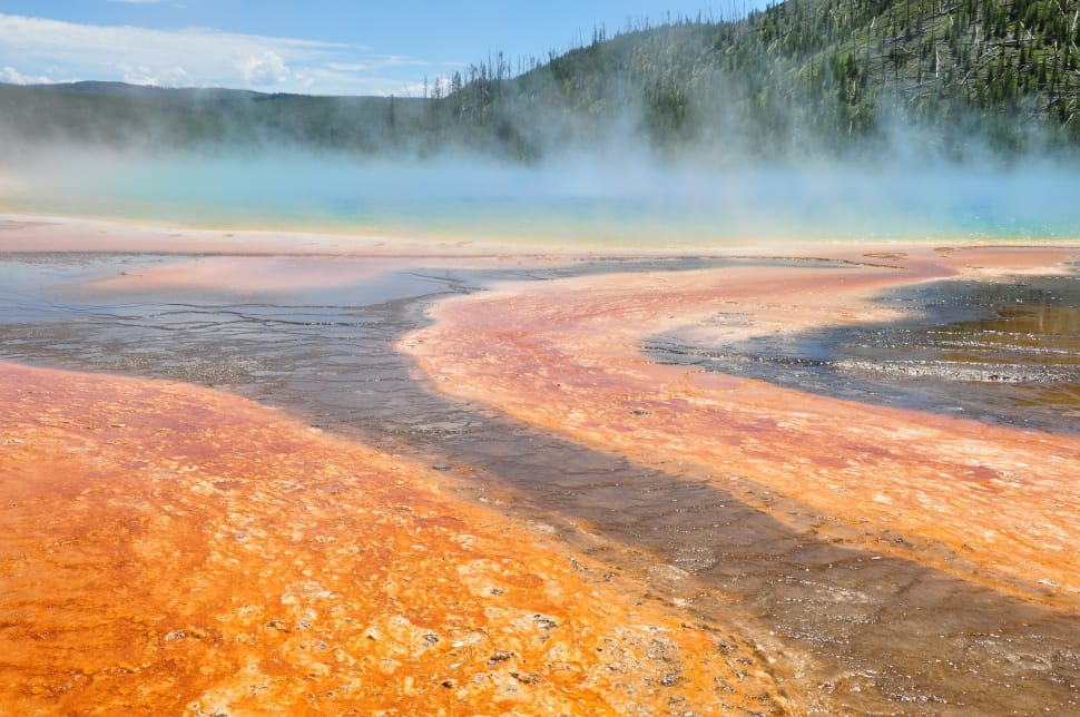 Landscape, Yellowstone, Thermal, geyser, hot spring preview