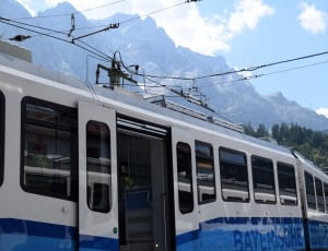 white and blue bayerisch train thumbnail