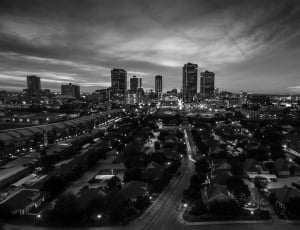 grayscale photography view of city thumbnail