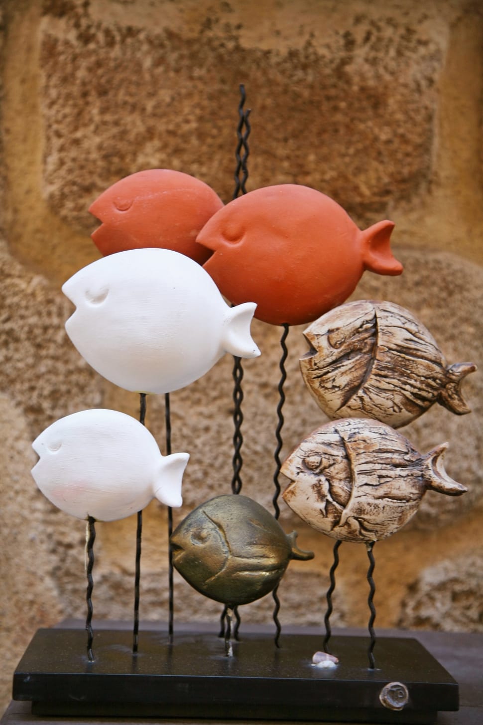 red white and brown fish decors preview