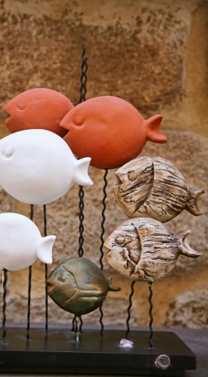 red white and brown fish decors thumbnail