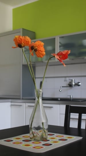 orange petal flower dining table centerpiece thumbnail