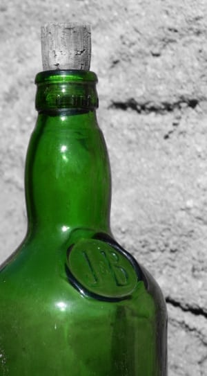 green j&b glass bottle thumbnail