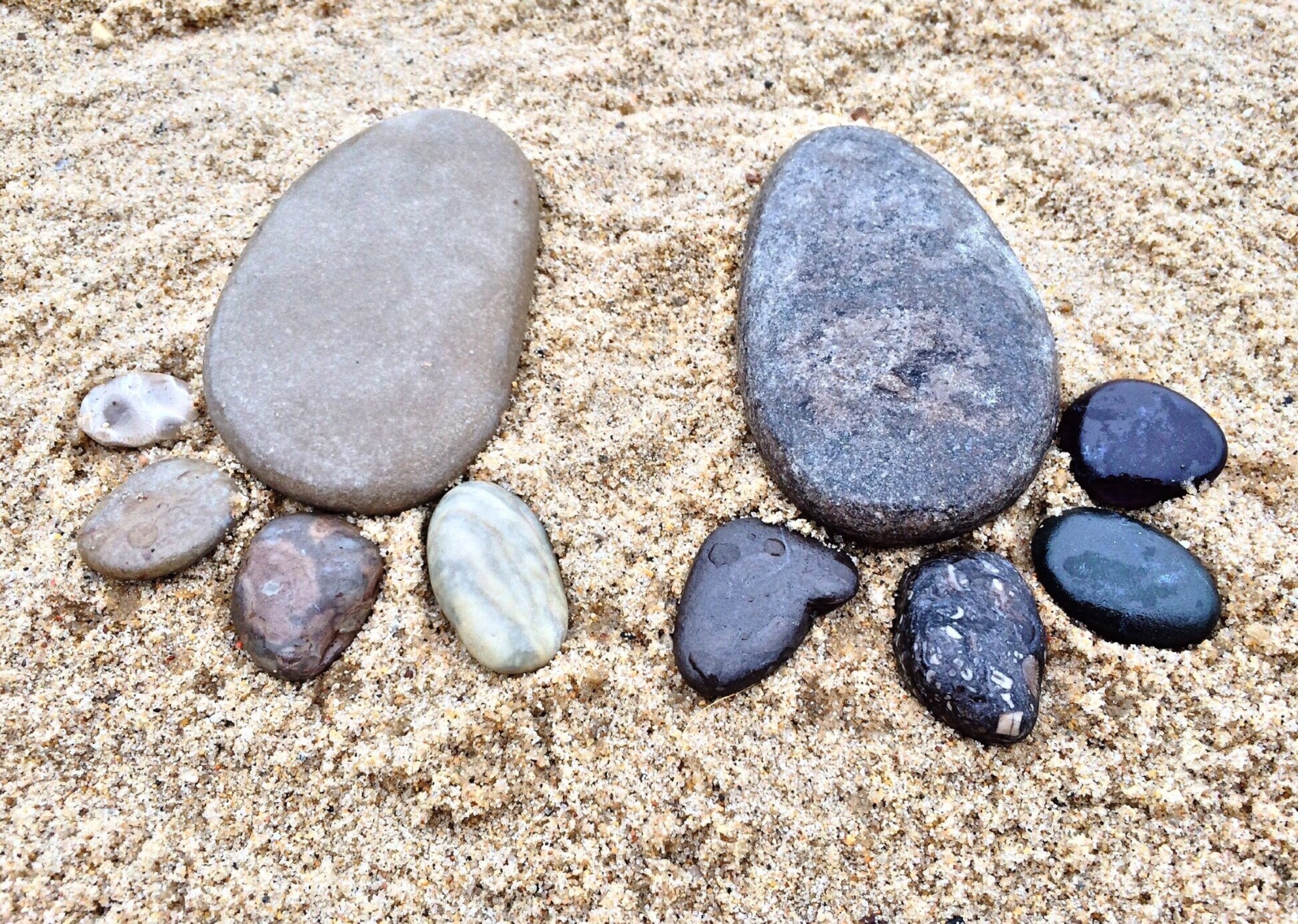 stones foot prints