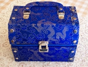blue and silver floral chest box thumbnail