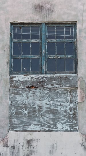 green wooden framed glass panel window thumbnail
