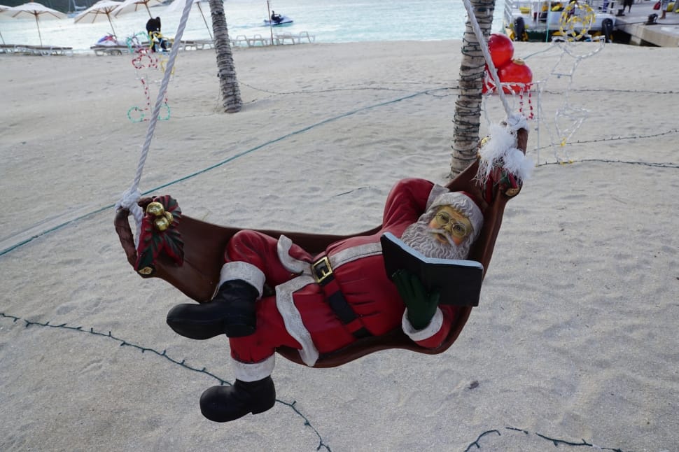 santa claus on hammock figure preview