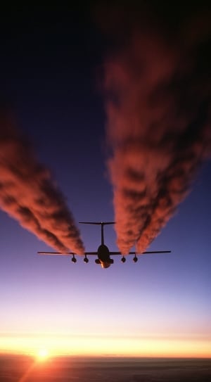 airplane with red burst cloud thumbnail