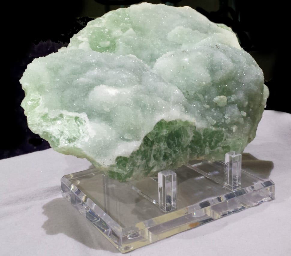 white and green agate geode preview