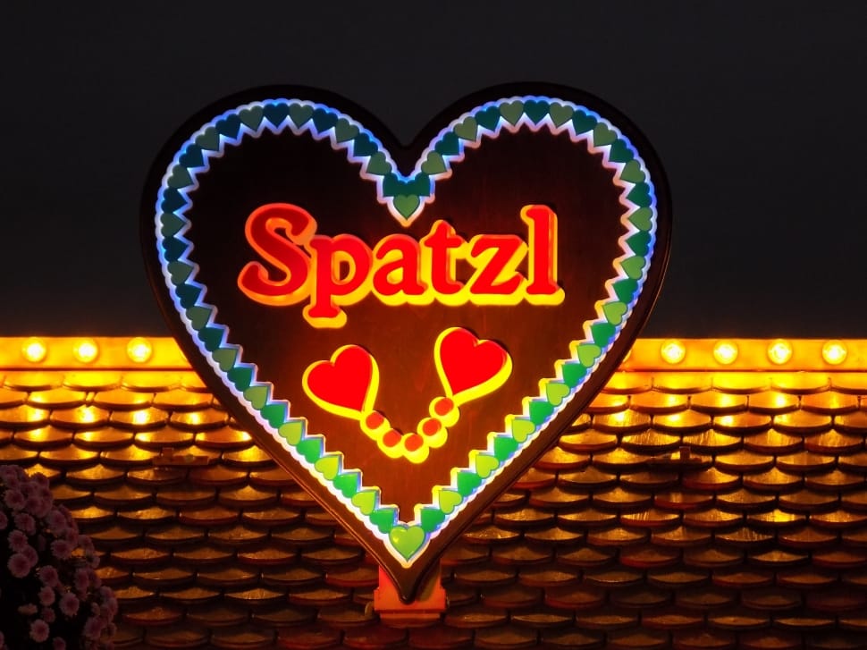 spatzl heart shape sign preview