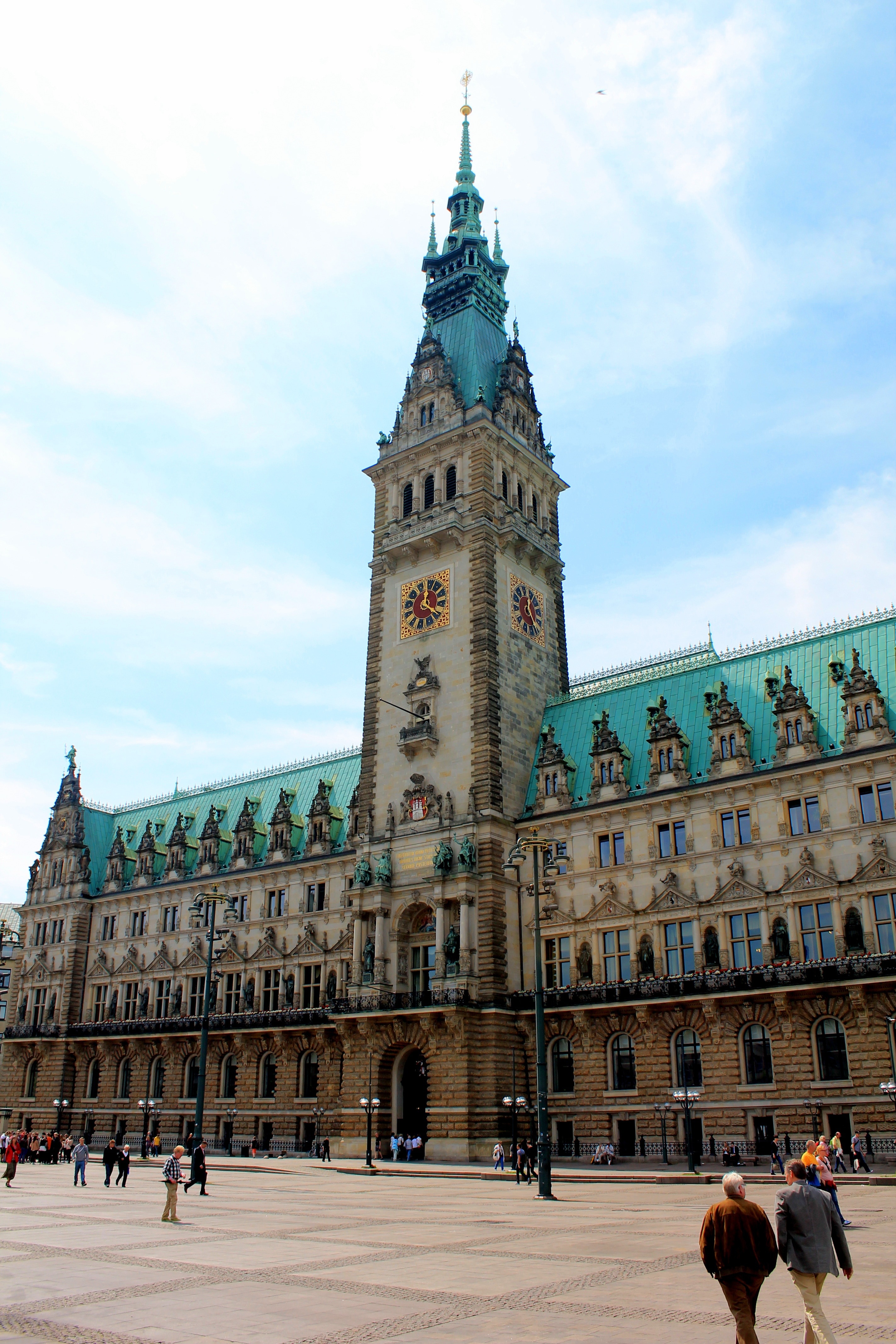 Hamburg, Town Hall, Town Hall Square, travel destinations, architecture