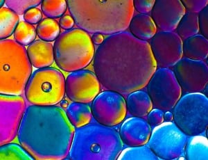 blue purple and yellow molecules thumbnail