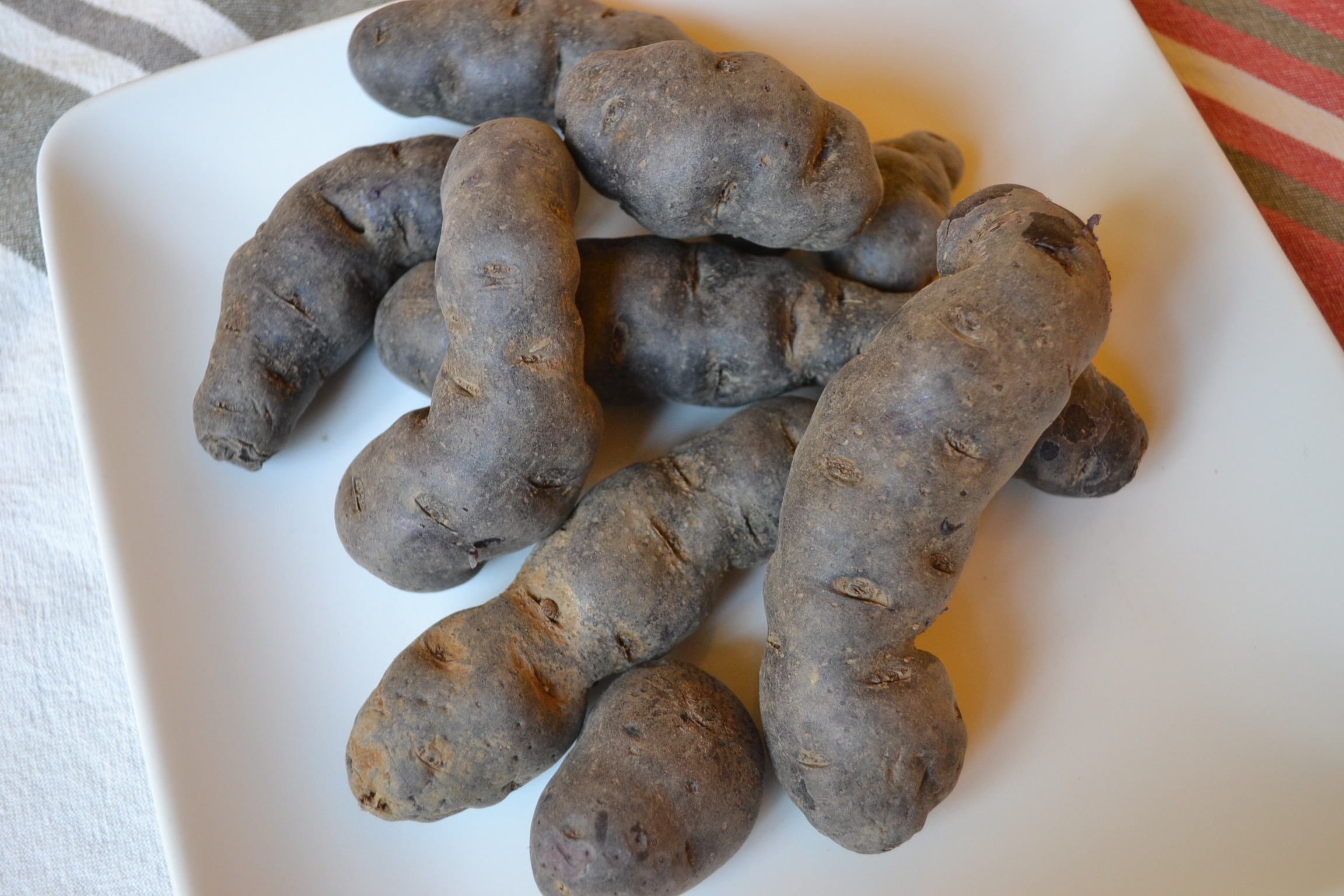 brown sweet potato lot