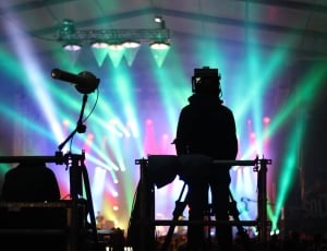 silhouette of a person during concert thumbnail