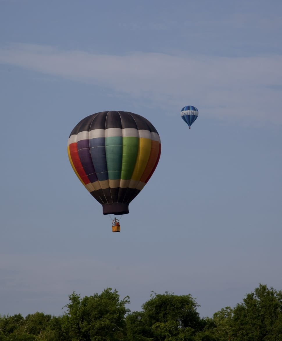 two hot air balloons preview