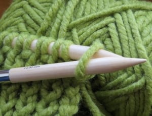 beige wooden knit stick thumbnail