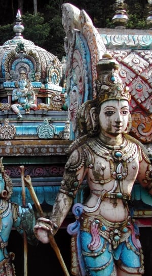 assorted hindu deity statuette lot thumbnail