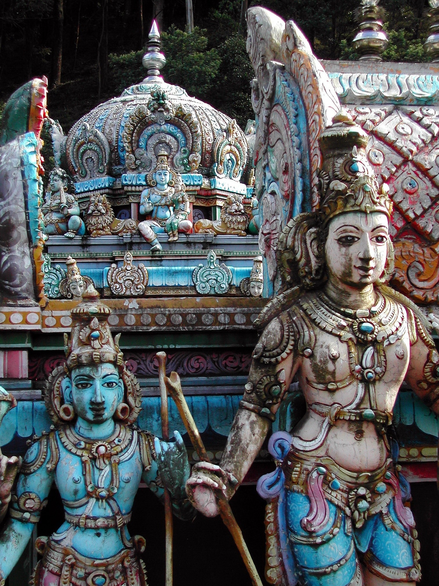 assorted hindu deity statuette lot