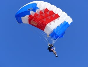 white red and blue parachute thumbnail