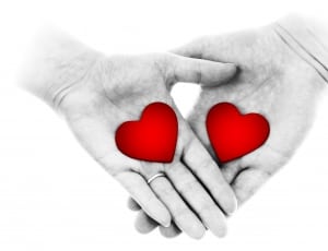 human hands with heart stickers thumbnail