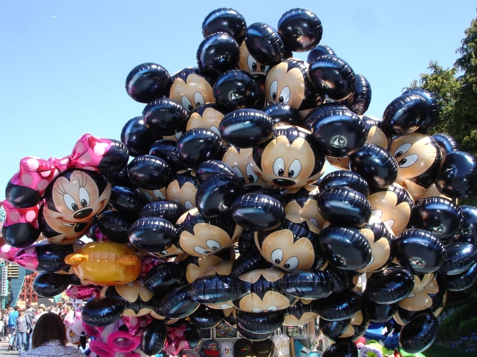 minnie and mickey mouse head balloon preview