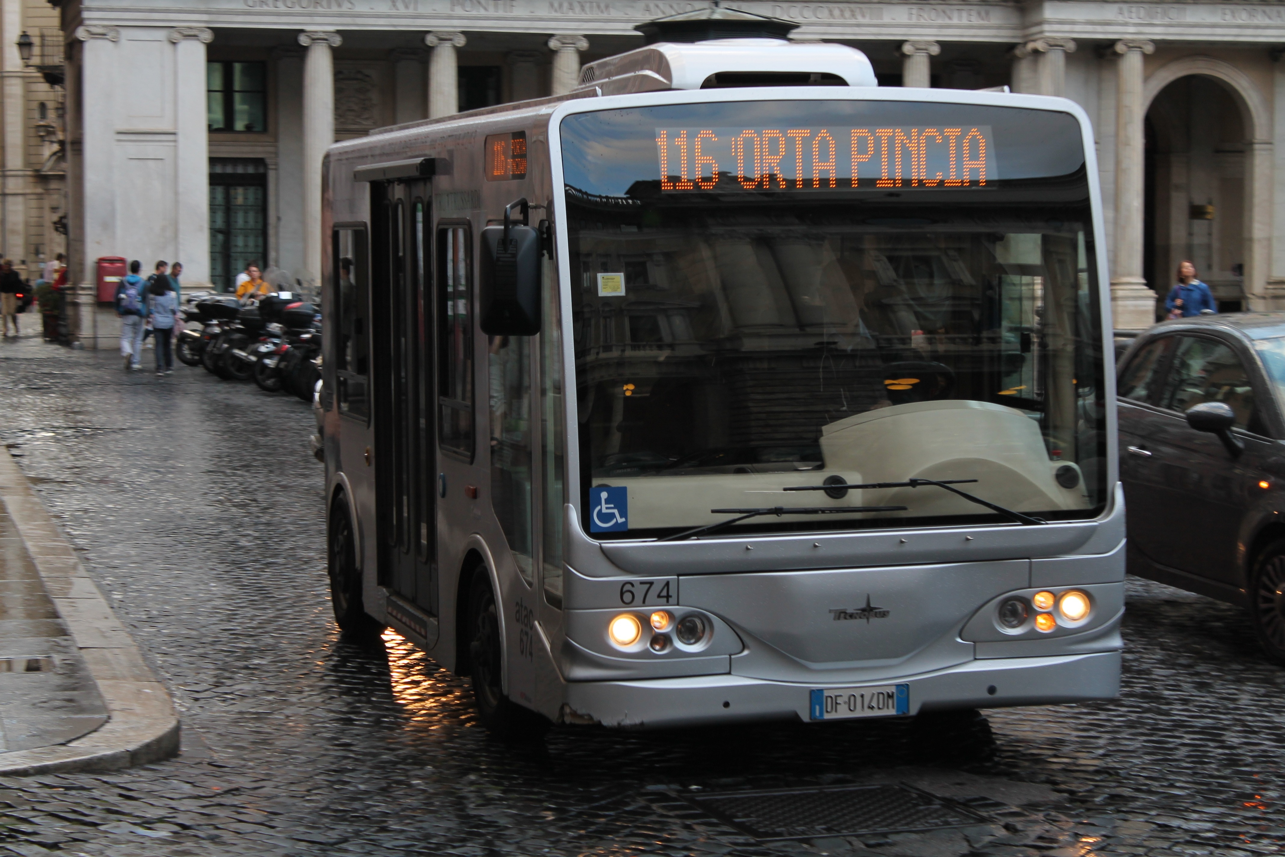 gray bus