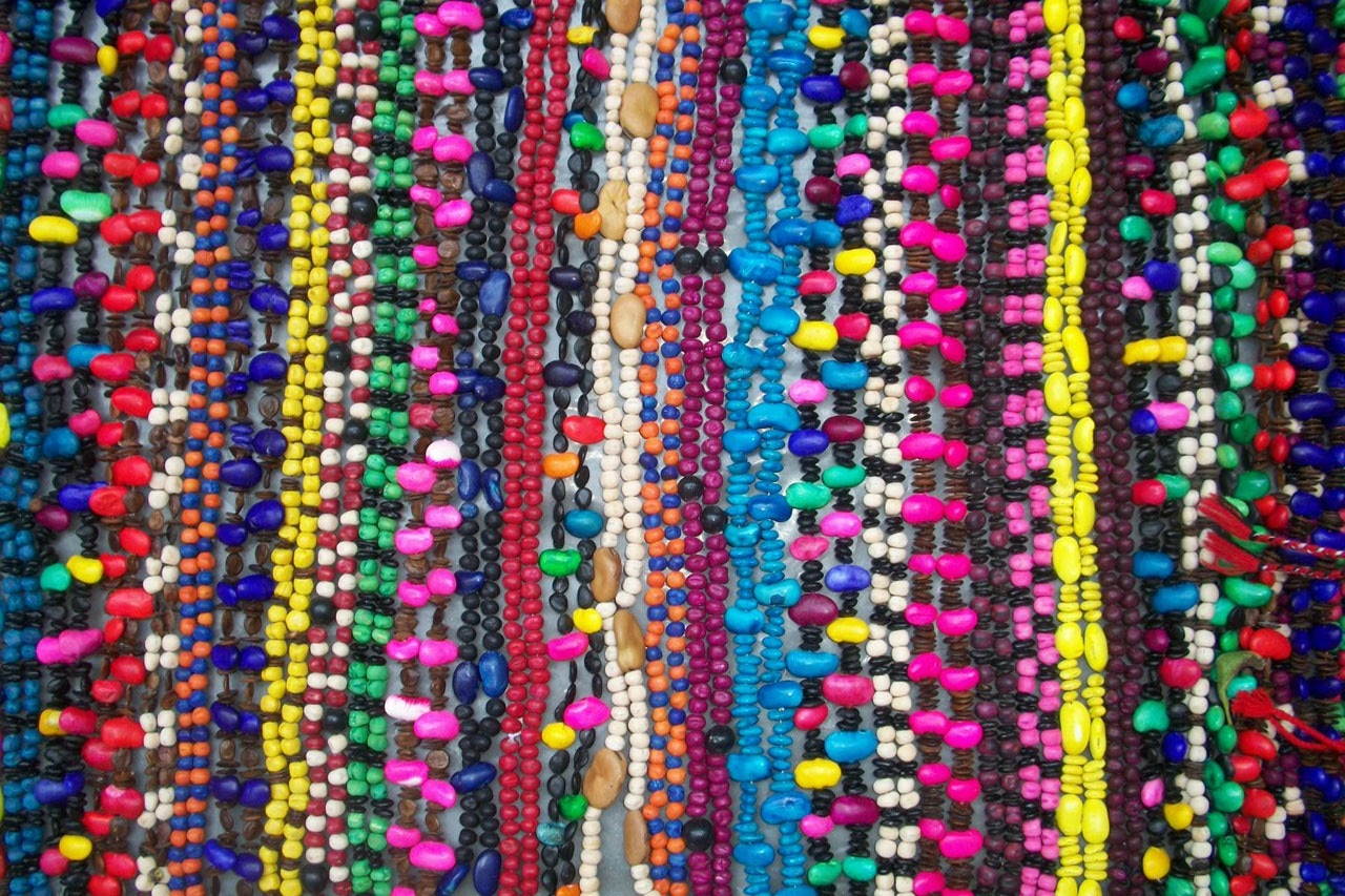 assorted beaded necklace lot