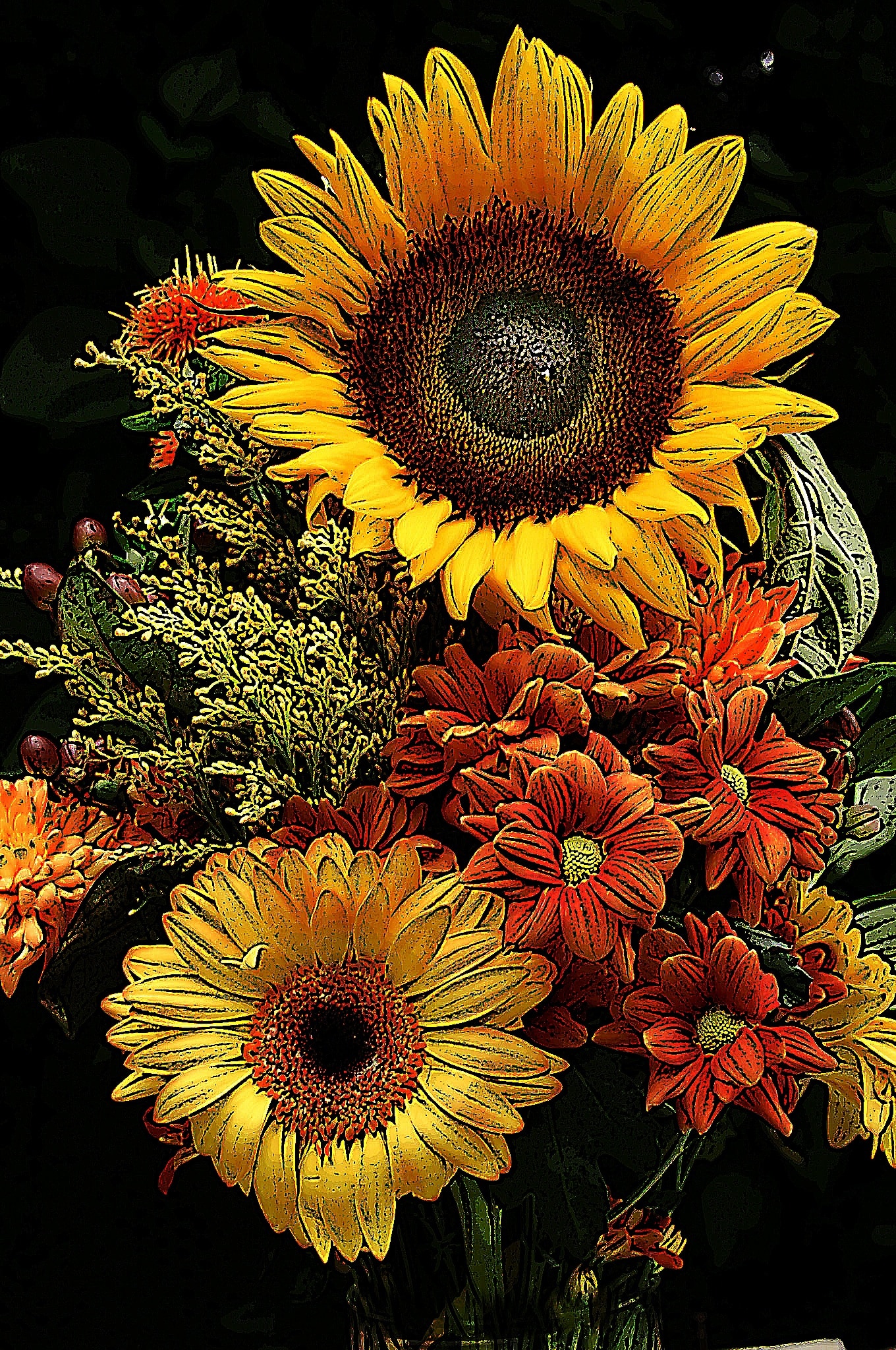 Flower Of Sunflower, Flower, Sunflower, flower, petal