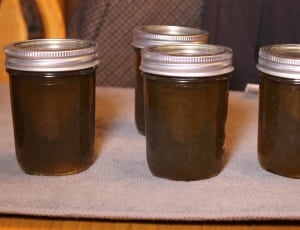 4 black glass mason jars thumbnail
