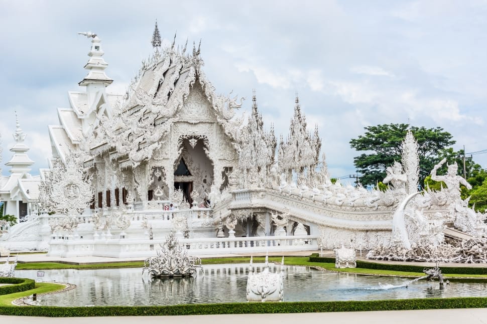 white buddhist temple preview