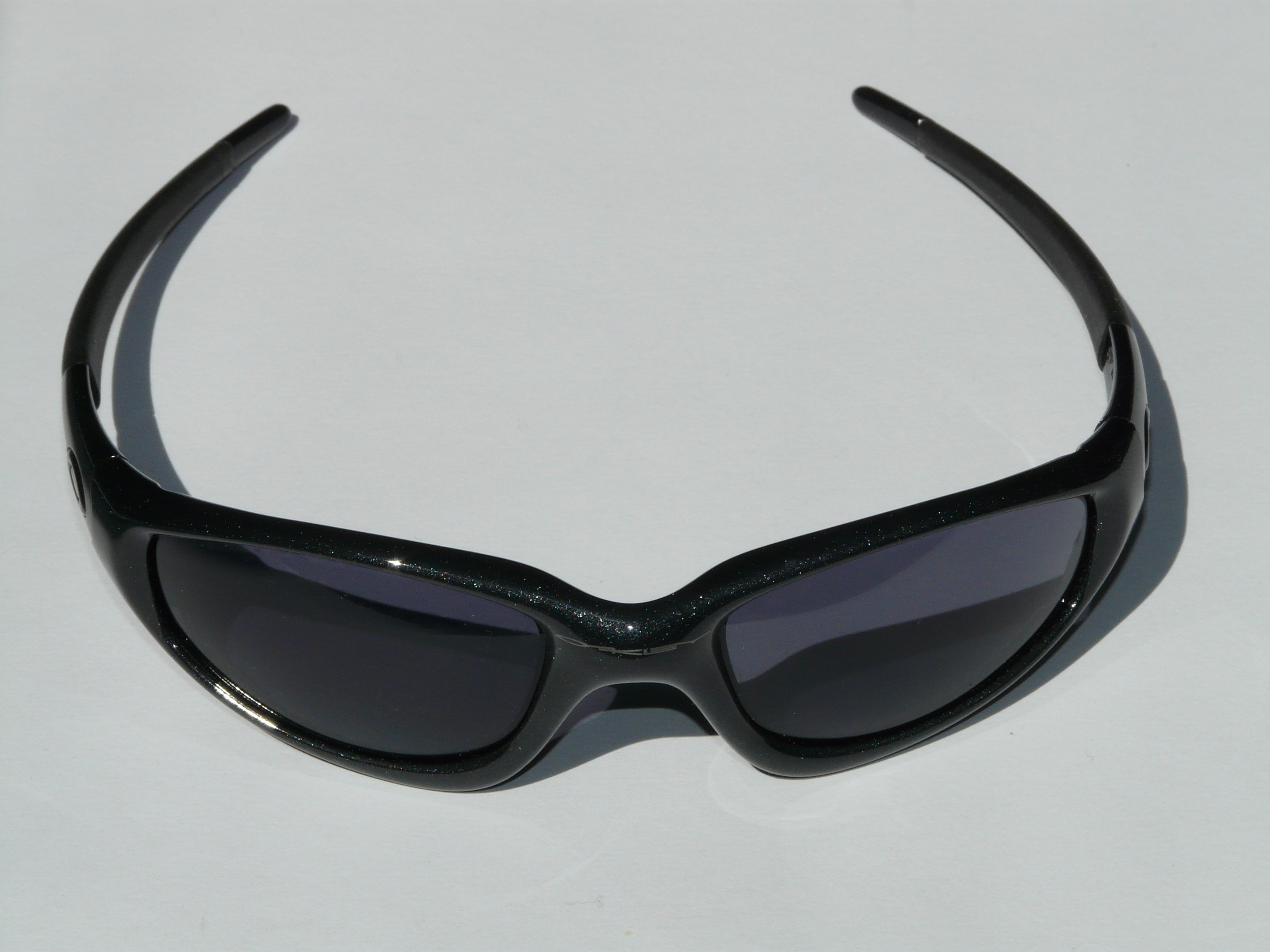 black framed sunglasses