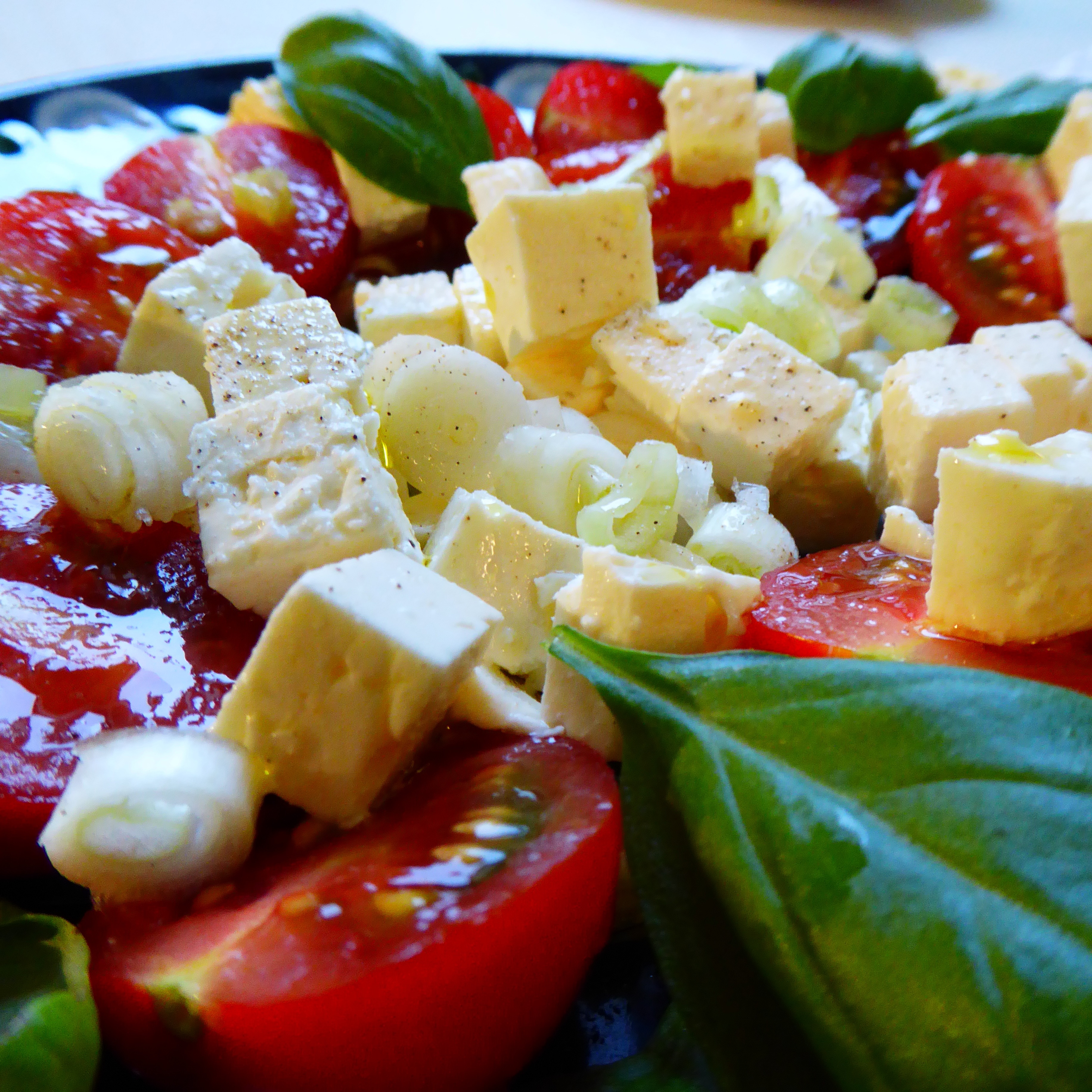 tomato salad with cheese